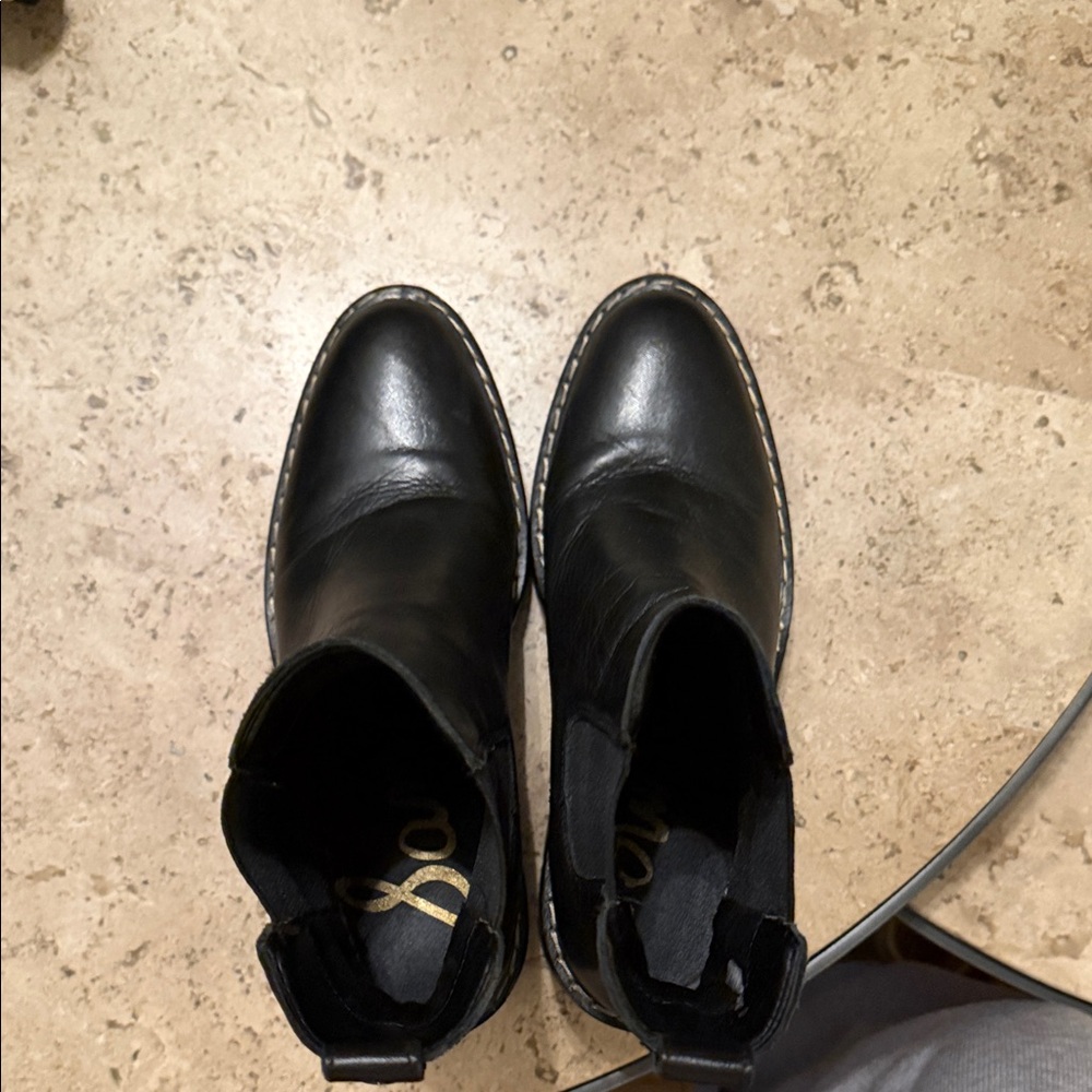 Sam Edelman Black Heeled Boots - Picture 7 of 8